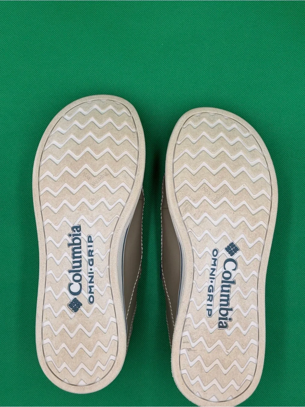 Columbia PFG Men's Tan and Olive Slip-On Loafers
